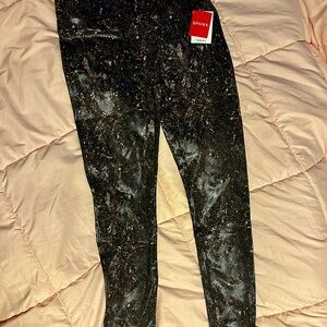 Spanx Brown Snake Print Leggings